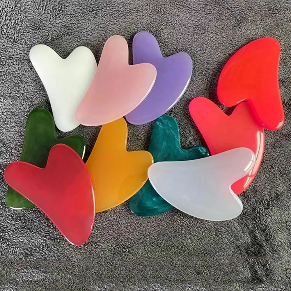 SPA Resin Face Slimming Acupuncture Massage Skin Care Tool Beeswax Scraper Body Massager Scraping Guasha Board