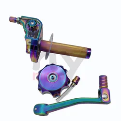 Universal CNC Aluminum Throttle Twist Grips for Motorcycles, Mopeds, and Scooters (A set)