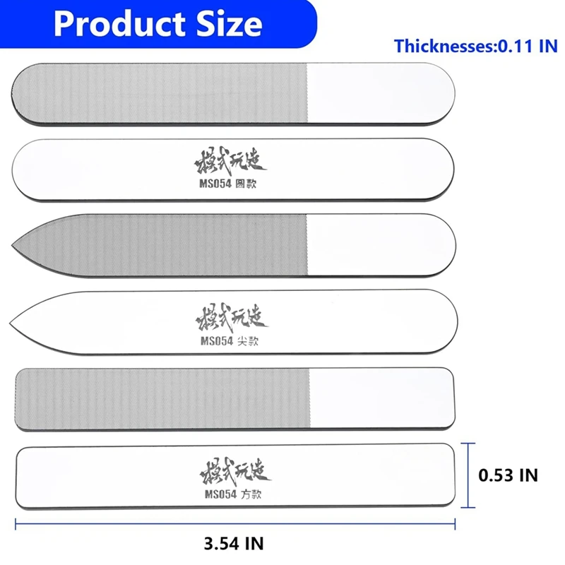 Grinding Tools 3 PCS Mirror Nano Glass Files Glass Polishing Files 8000 10000