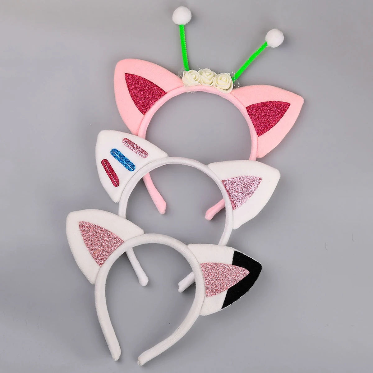 

1pcs Animal Ears Headband Sequins Ear Hairband For Girls Children Featival Party DIY Hair Accessories Kids Cute Headdress Gift