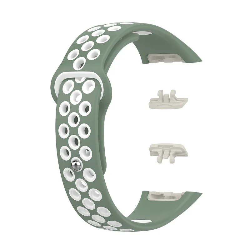 20 Colors Silicone Strap for Huawei Band 6/Honor Band 6 Breathable Replacement Double Color Bracelet for Huawei Band6 Strap 