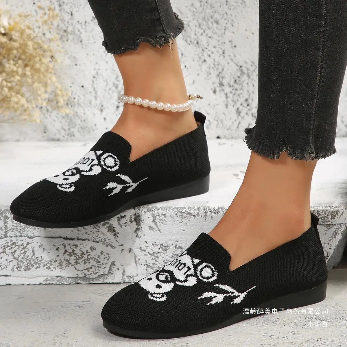 2023 New Women Sneakers Mesh Breathable Floral Comfort Mother Shoes Soft Solid Color Fashion Female Footwear Lightweight