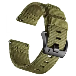 22mm Nylon Wristband - Durable Strap for Men’s Smartwatch Accessories (Army green)