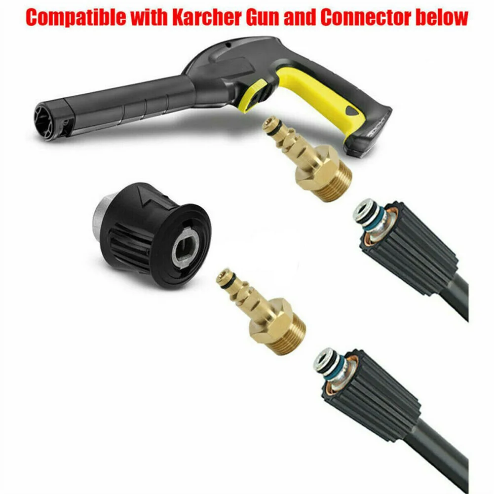 Pressure Washer Hose Adapter High Pressure Washer Hose Adapter M22 Converter Fitting Karcher K-series Washer Gun Solid Brass Garden Power Equipment Part