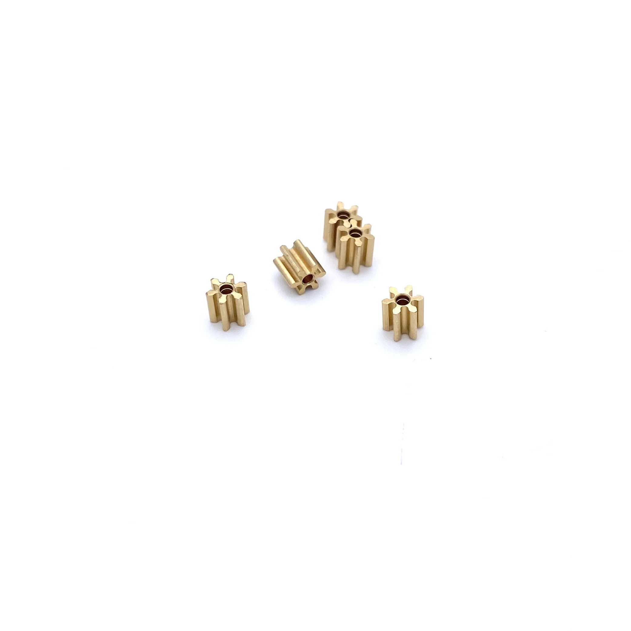 6 Teeth 0.5M 6T 1.18mm Hole Mini Copper Gear 1.2mm
