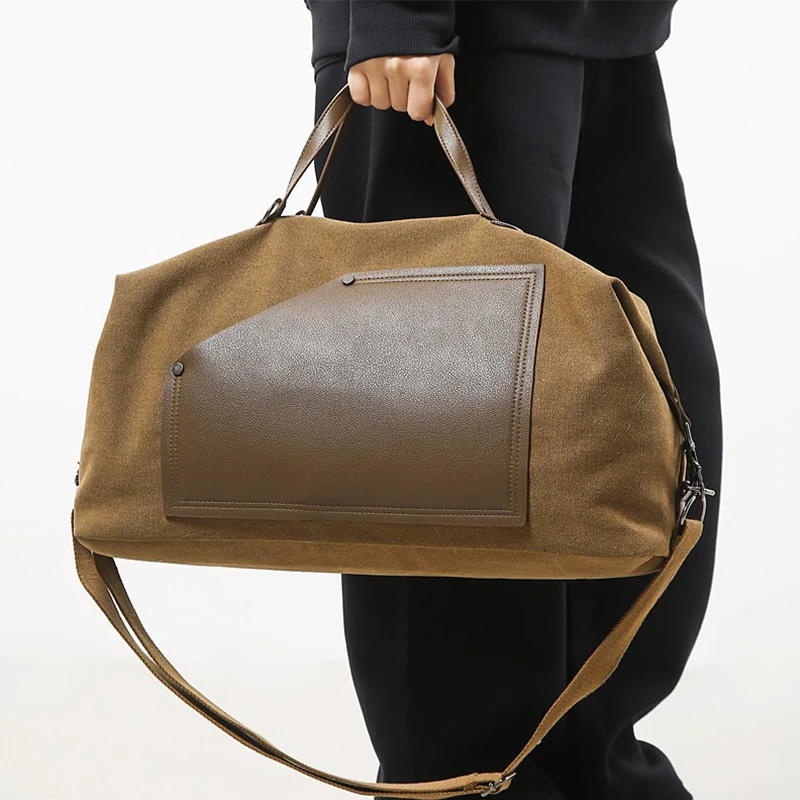 Borsa da Viaggio Unisex, Borsa Capiente per Viaggi, Yoga ed Esercizio, in Tela Impermeabile, Borsa a Tracolla per Fitness