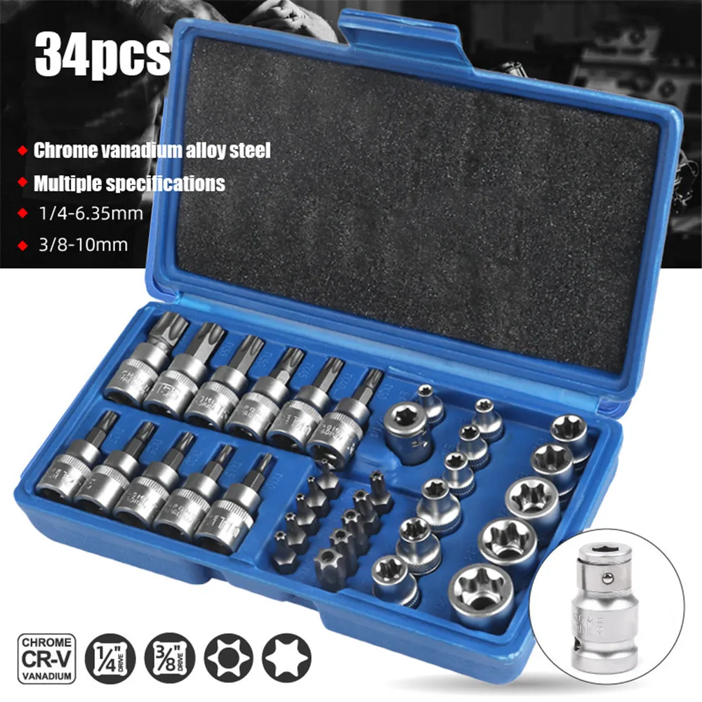Kit d'outils de réparation de jeu de douilles hexagonales à air d