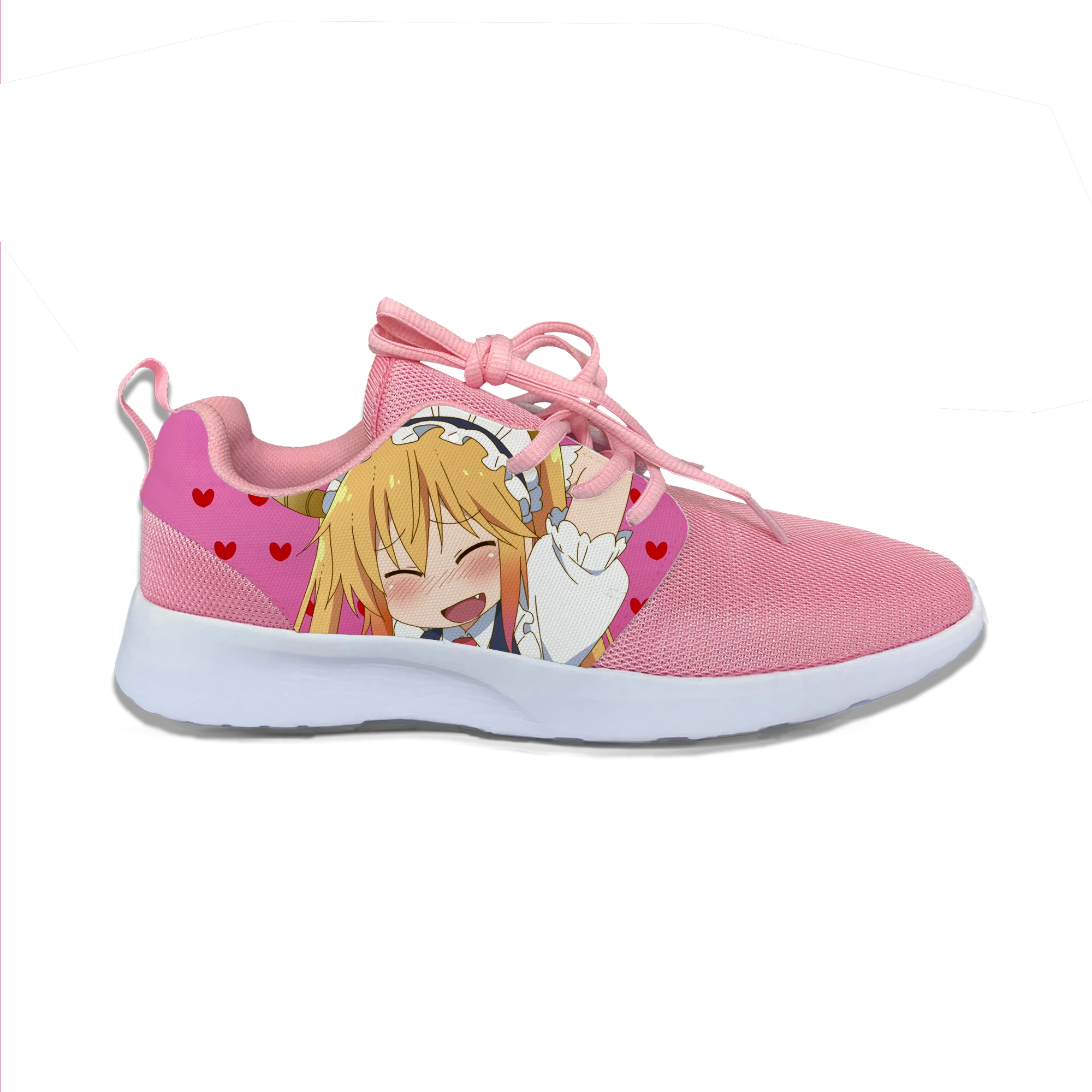 

Japanese Anime Miss Kobayashi Dragon Maid Tohru Sport Running Shoes Casual Breathable Lightweight 3D Print Female Women Sneakers