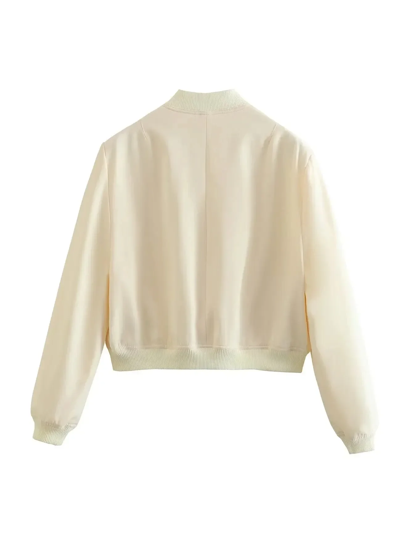 Jacket for Women Vintage Solid Long Sleeve Button Coat with Pocket Autumn Casual Female Bomber Jacket Chic Outerwear