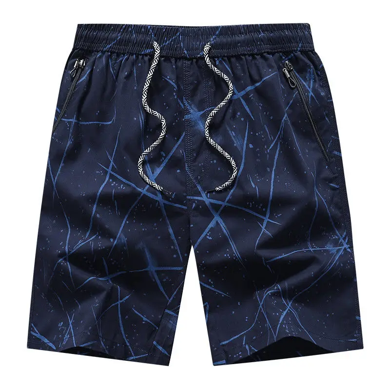 Yaz Aylarında Erkekler Gevşek Pamuklu Ev Rahat Ev İnce Beş Noktalı Pantolon Giyer