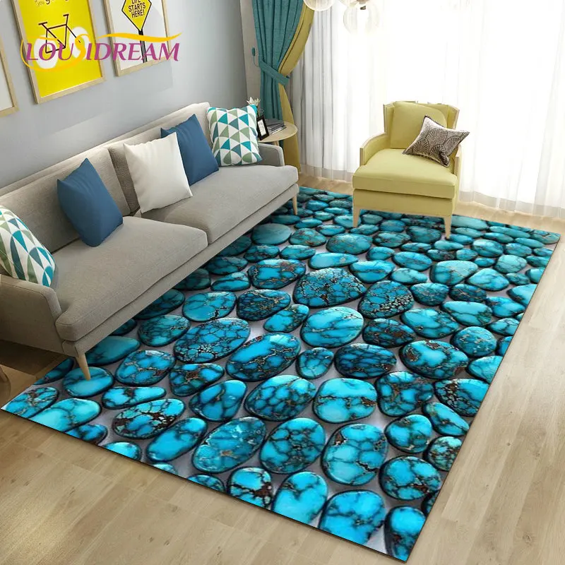 Nordic Colorful Star Sky Mandala Big Carpet Living Room Gorgeous Floor Mat  Girl Bedroom Rug Floral Carpet Bathroom Mat Doormat