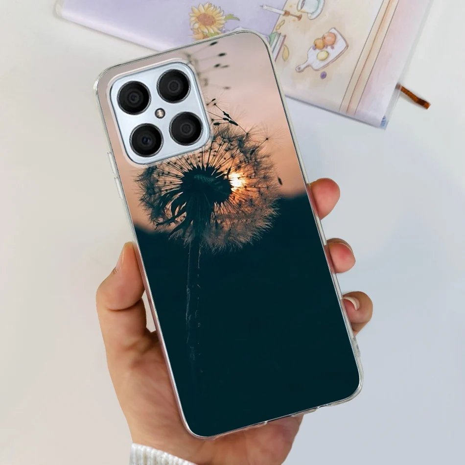 Floral Butterfly Pattern Soft Silicone TPU Back Cover Case