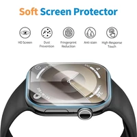 Film de protection pour Apple Watch 44mm 45mm 40mm 41mm 49mm 42 38mm, protecteurs d'écran incurvés iwatch série 8 7 SE 9 Ultra 10 42/46MM 4
