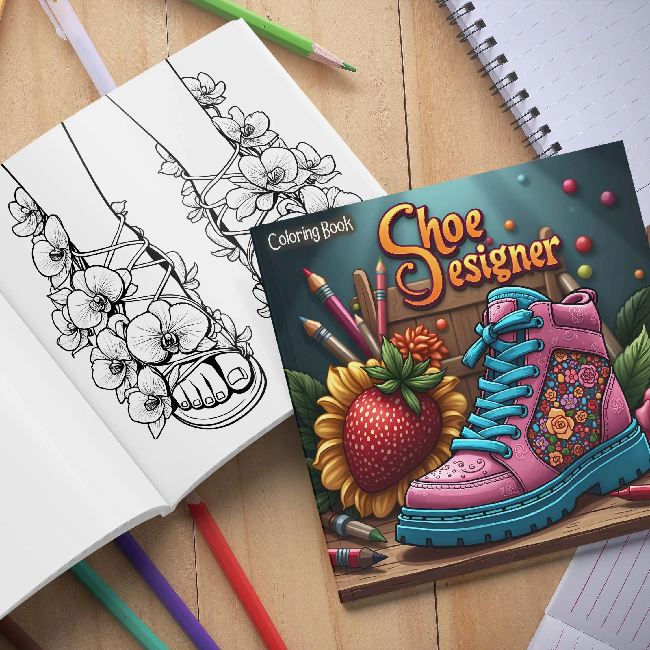 1pc 24 Page Creative Cartoon Coloring Book Educational Relaxation Gift Graffiti Painting Book Doodles Book Adult Children 4