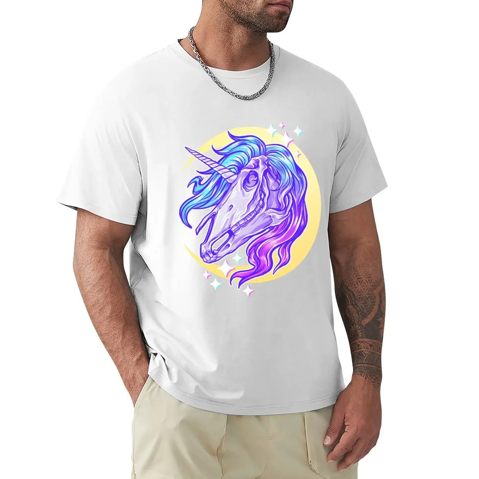 

Unicorn Skull T-Shirt plus sizes vintage clothes mens clothes