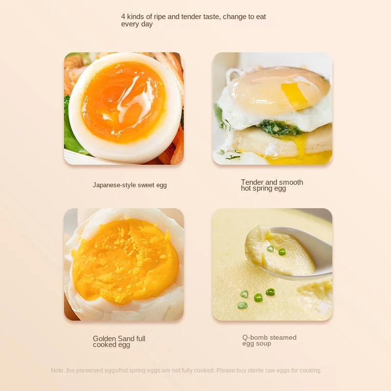 220V Multifunctional Egg Cooker for Family Breakfast and Baby Food Egg Steamer for Quick and Easy Breakfasts and Snacks 4