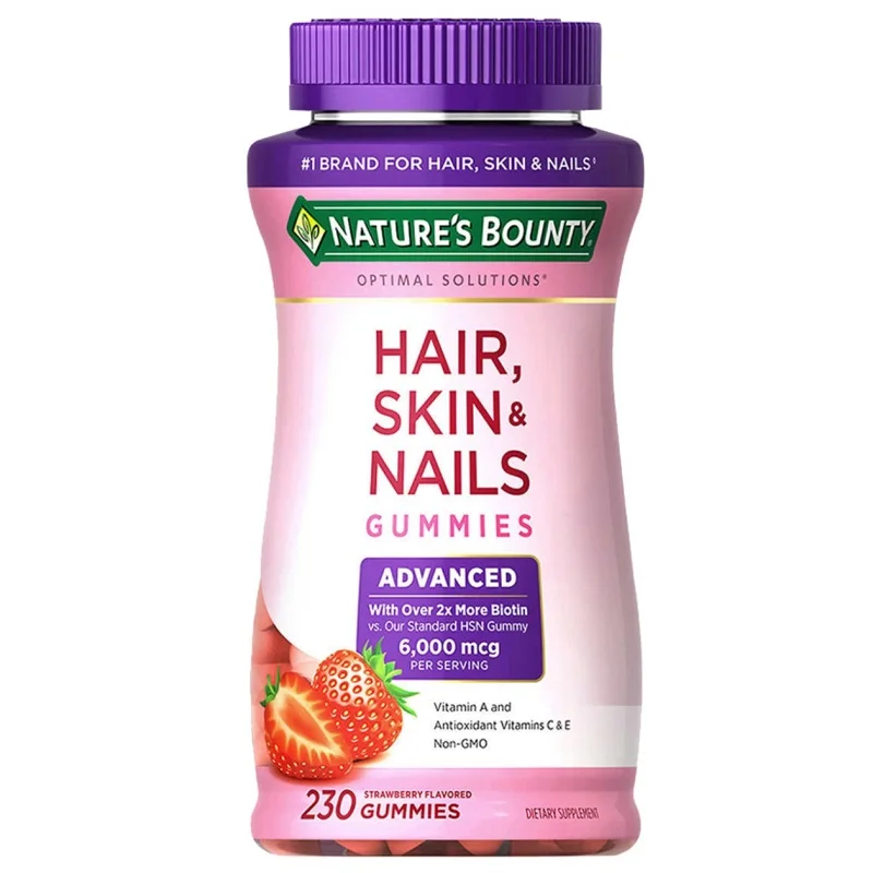 

USA Nature Bounty Natural Treasure Hair Skin Nail Collagen Biotin 230Tablets Women Health Beauty Supplements Young Skin