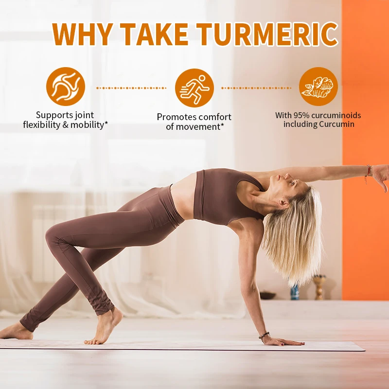 Turmeric & Ginger Capsules Organic Black Pepper Apple Cider Vinegar Supports Metabolism Cardiovascular Health & Joint Health turmeric curcumin capsules