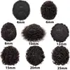 Afro Toupee For Men 6" Curly Wig Mono Male Hair Prosthesis 100% Natural Human Hair Men's Wigs Capillary Replacement System Unit 5