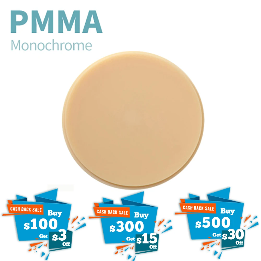 Dental PMMA Disc CAD/CAM PMMA Blocks Milling Discs for Dental Temporary ...