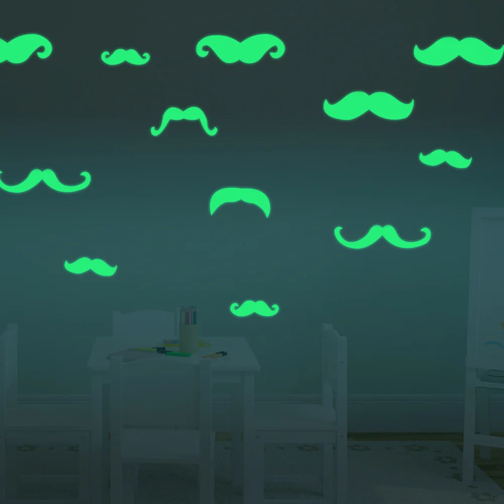 Halloween Decoration 3D Bat Luminous Stickers Scary Decos Props Fluorescent Wall Decals Glow in the Dark Stickers