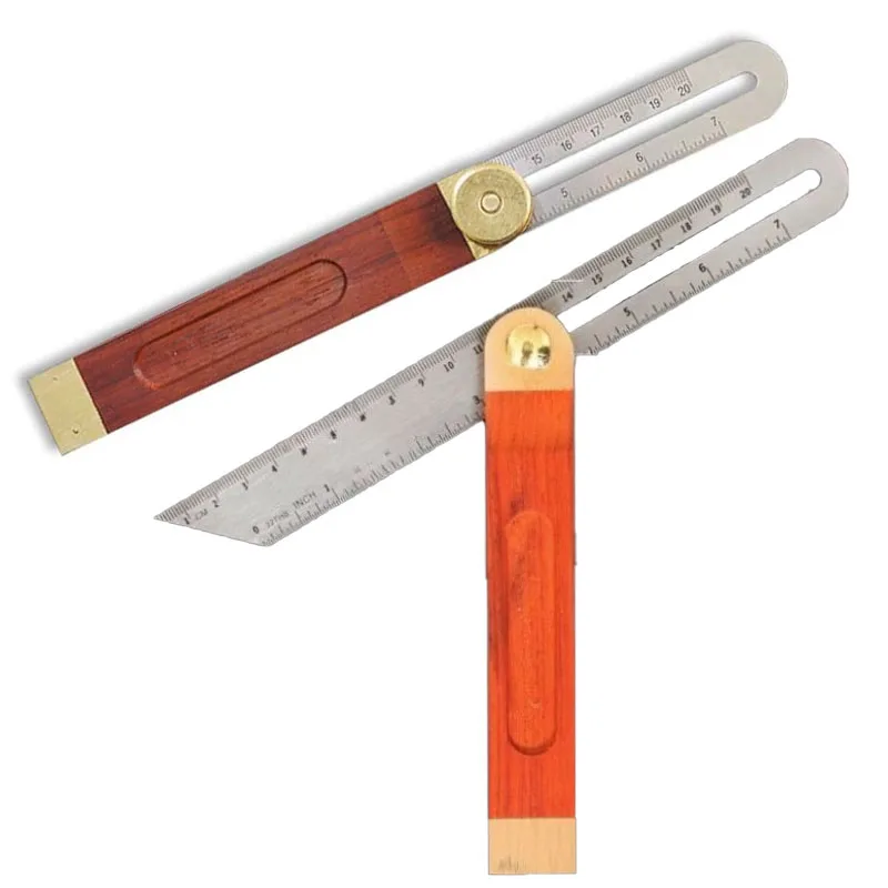 Woodworking Stainless Steel Angle Finder Gauge with Rosewood Handle