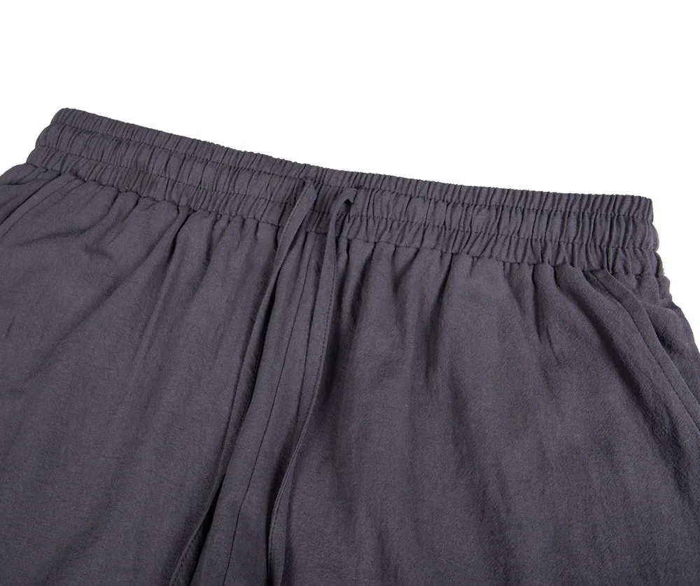 2025 Linen fabric summer Sports Shorts Men Beaching Shorts pocket Bodybuilding Sweatpants Fitness Jogger Running Gyms Men Shorts 5