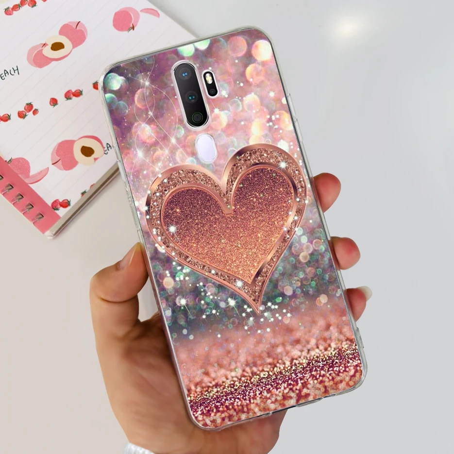 Stylish Painted Clear Silicone Phone Case, Soft Protective Cover
