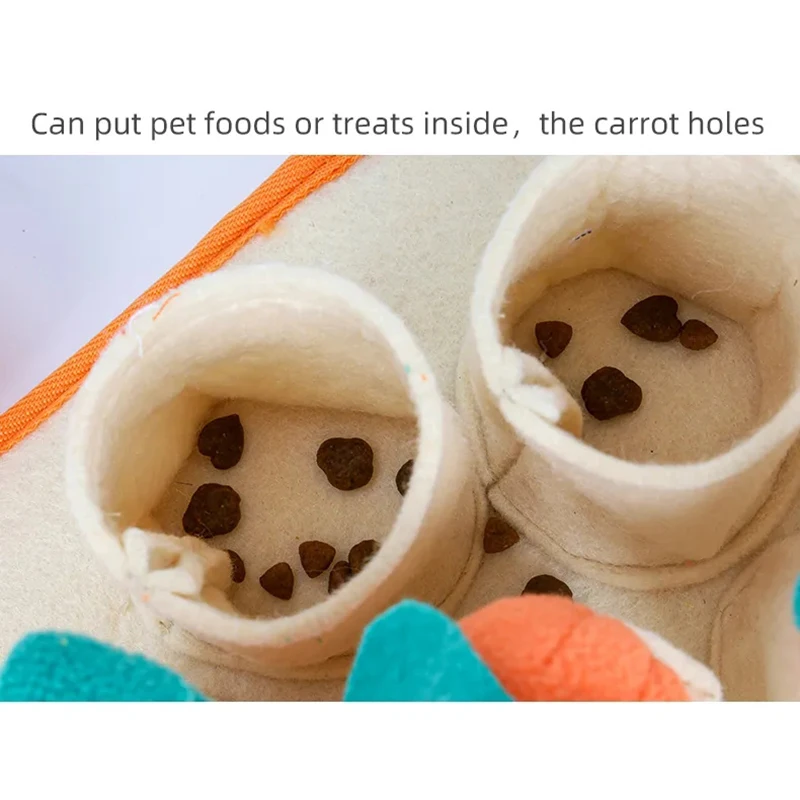 Educational snuffling training dog fashion pet toys chew Carrots harvest dog  snuffle toy funny pet toys