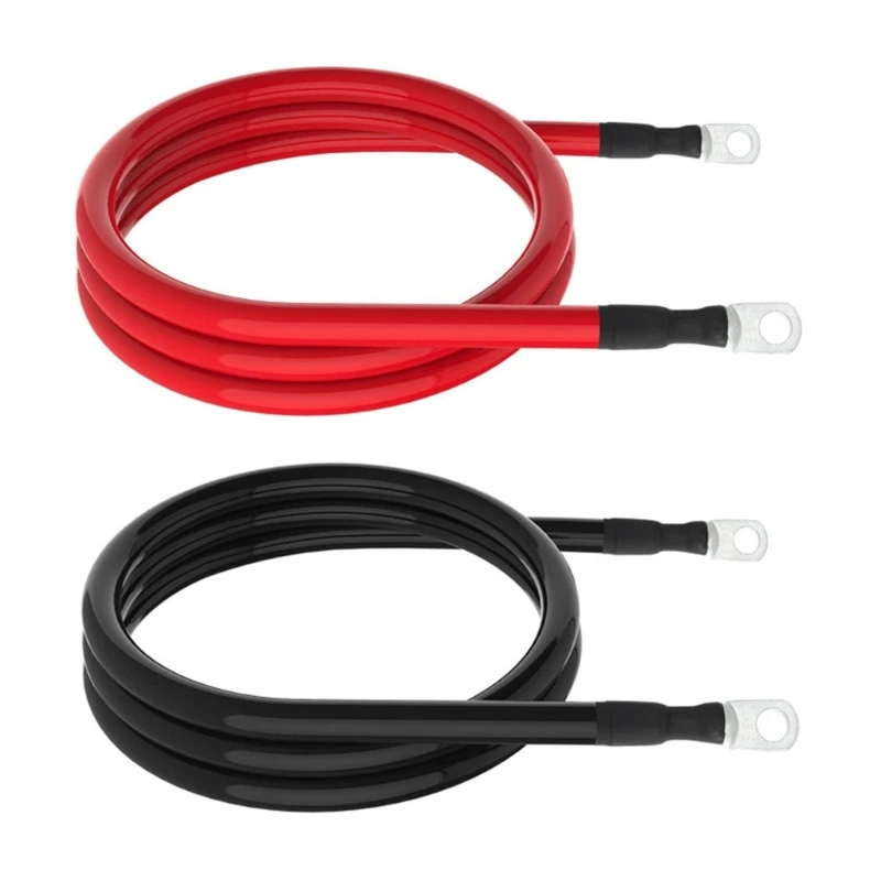 

Кабели 2AWG, красные, черные, параллельные инверторные кабели для аккумуляторных батарей для солнечной, автомобильной, и морской