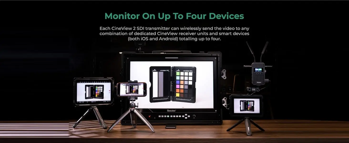 Description Picture 6 of itemACCSOON CineView 2 SDI Wireless Video Transmission System Transmitter Receiver Kit 1080p 1500ft to 4 Devices for Live Streaming
