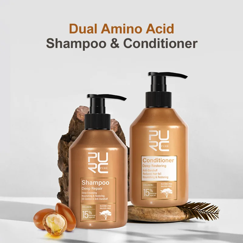PURC Argan Oil & Keratin Hair Repair Set 1