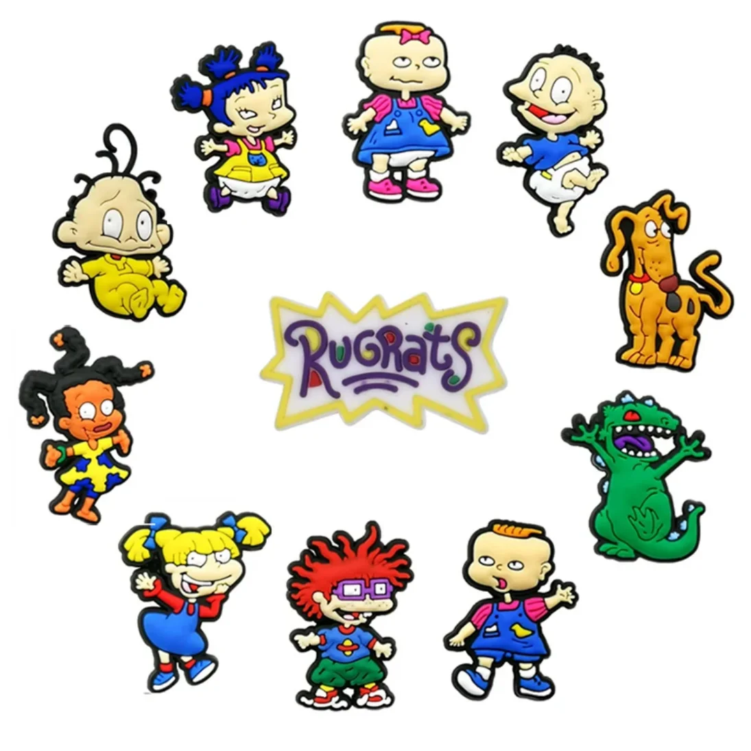 Cartoon Shoe Charms Set - Fun PVC Decorations