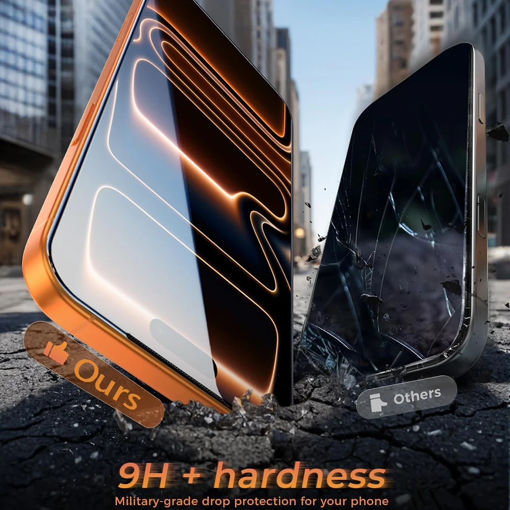 4-Pack HD-Definition Tempered Glass Screen Protectors with Oleophobic Coating
