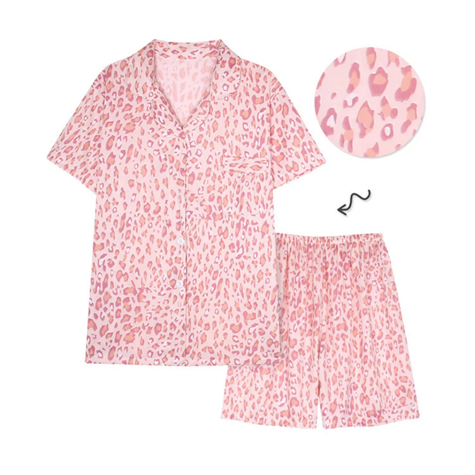 Women's Blouse Shorts House Wear Loose Casual Suit Wedding Pajamas for Bride Pajama Grams Pajamas Christmas for Women