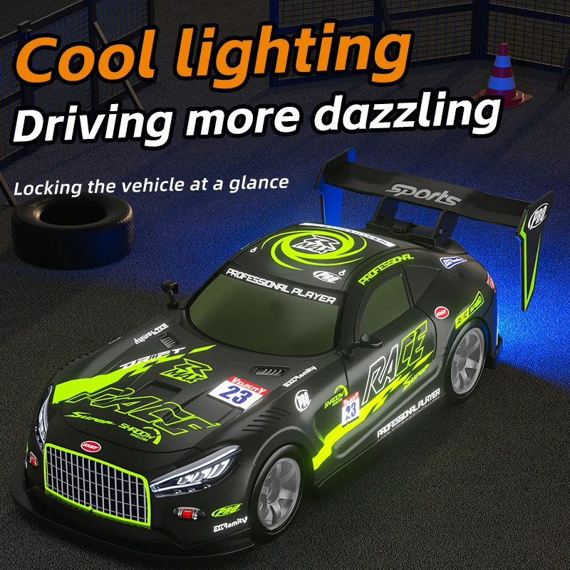 BGTOY 2.4G RC Car 4WD Spray Remote Control Car High Speed Drift Monster With Music LED Light For Kids Boys Toys Christmas Gifts 5