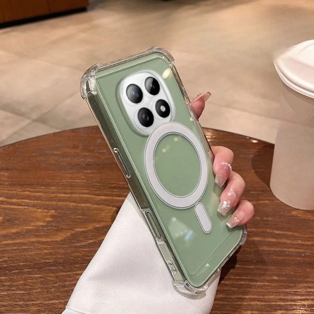 Enhanced Magnetic Anti-Fall Transparent Phone Case