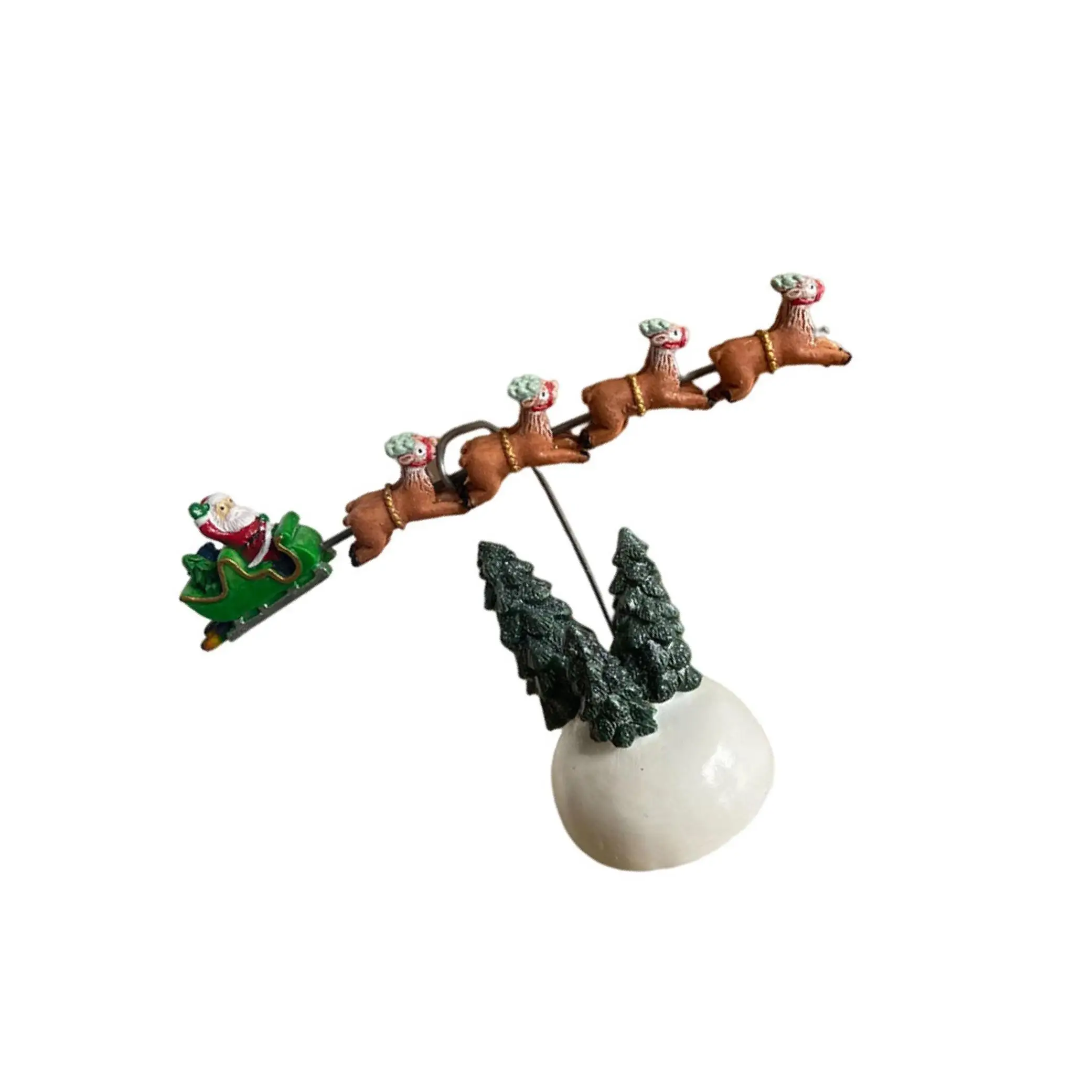 

Away Flying Sleigh Animated Christmas Vacation Village Statue Decor