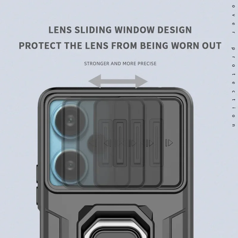 Shockproof Armor Slide Lens Camera Case – Durable Protection