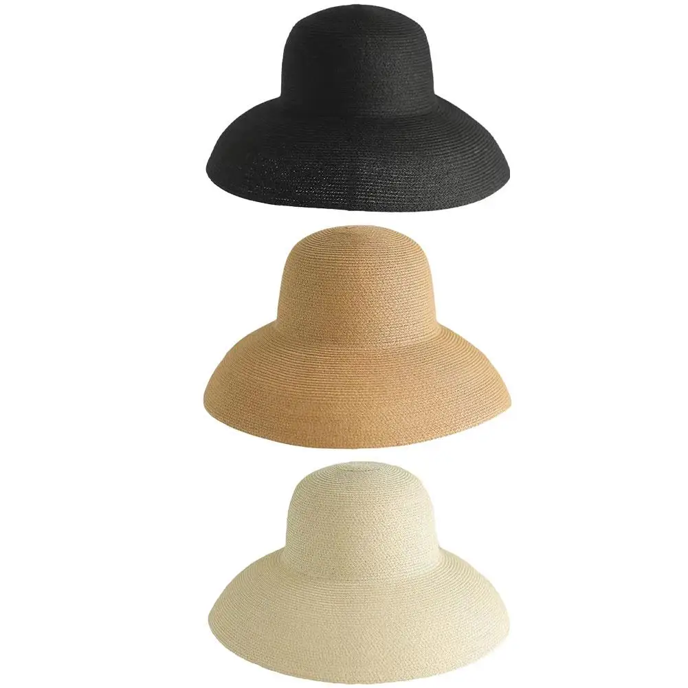 Eleganter Damen Strohhut Mit Breiter Krempe Für Den Sommer Strand_voghion.com