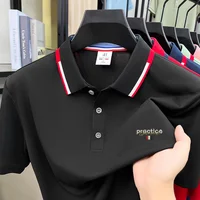 Polo homme respirant et confortable à manches courtes, nouvelle collection été 2026, broderie lettres, design original de marque de luxe, tendance 6