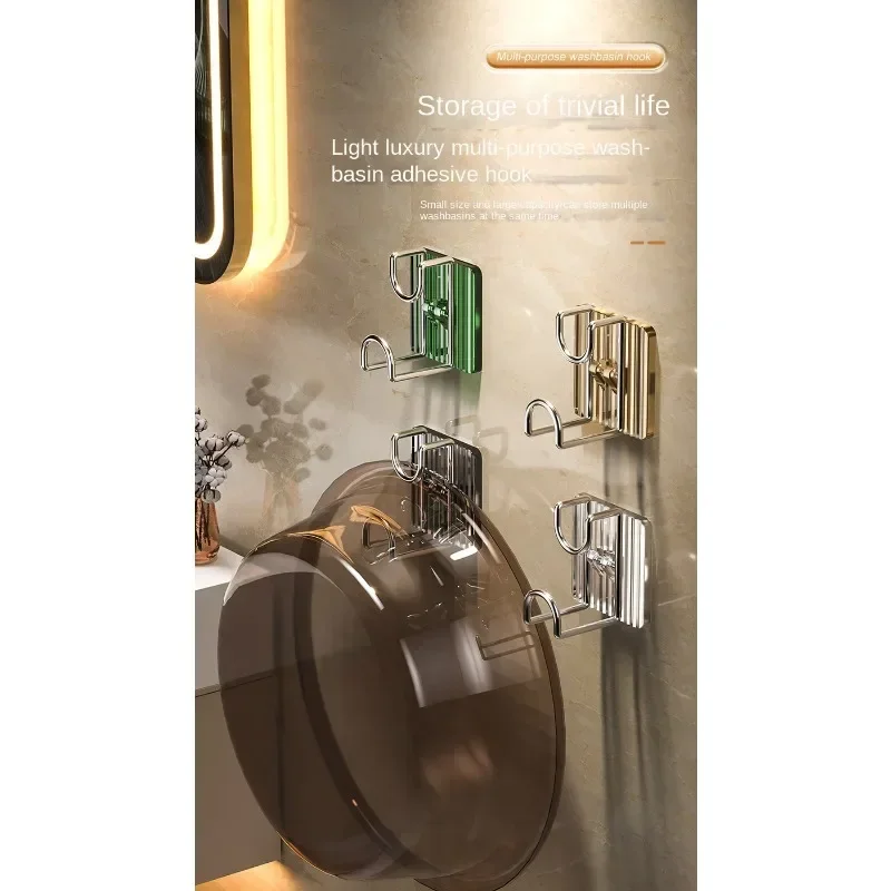 4 washstand acrylic wall hanging washbasin storage stand Bathroom washstand toilet wall shelf toilet