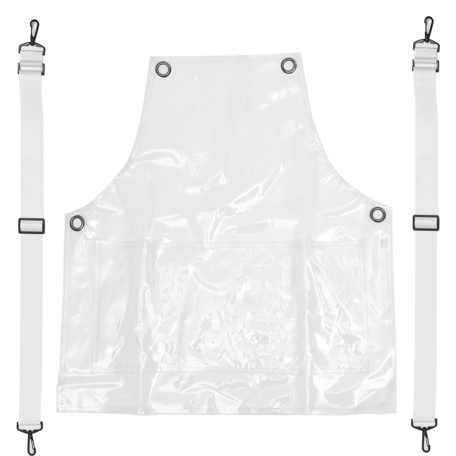 

Barber Apron Hair Stylist Apron Adjustable Cross Strap Oil-proof Antifouling Work Apron for Women Men Hair Salon Accessories