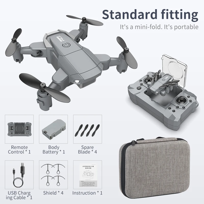 Mini Drone for Kids with 4k HDCamera  FPV Remote Control Toys Gifts for Boys Girls with Altitude Hold Headless Mode RC Dron