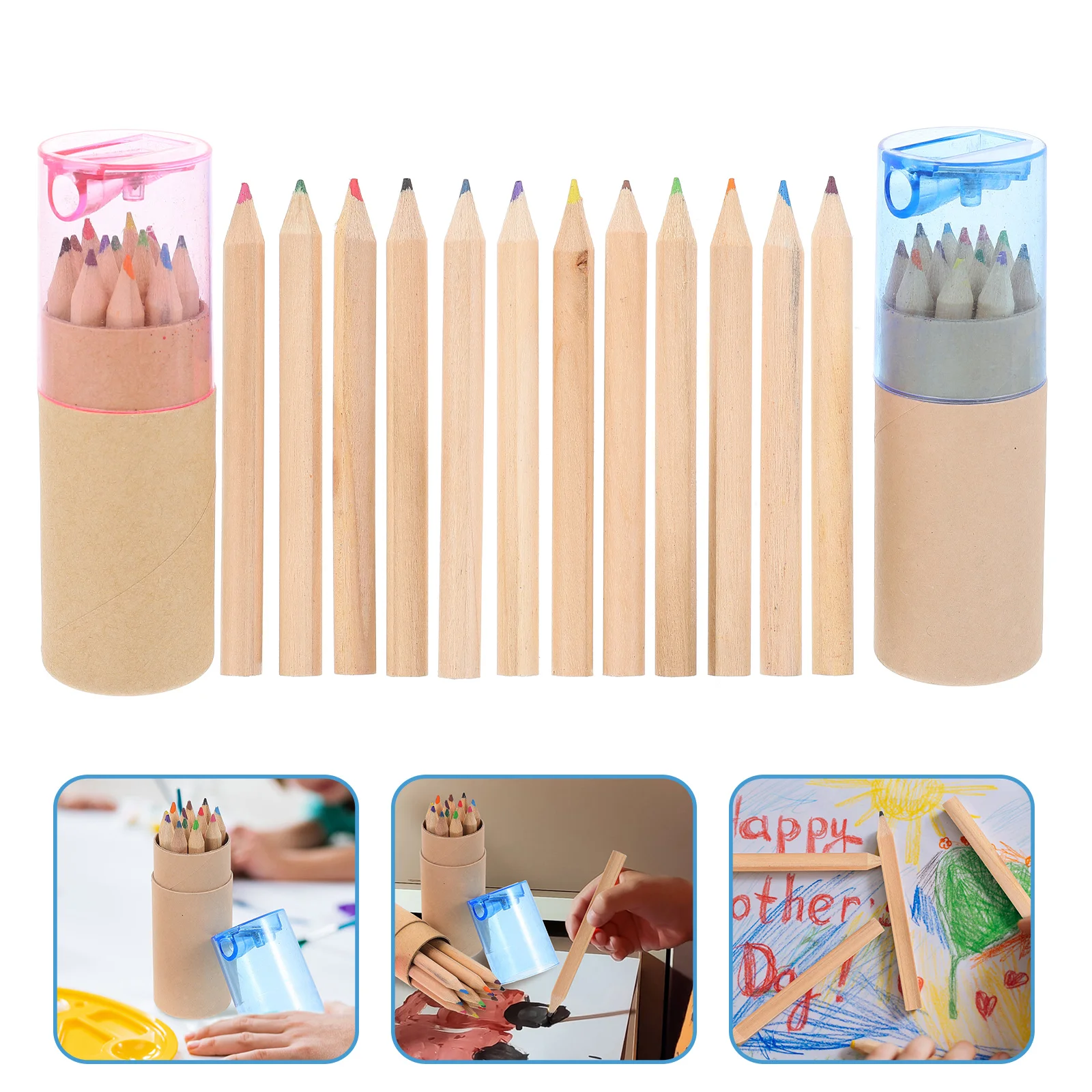 

24 Pcs Colored Drawing Pencils Daily Professional Advanced Kids Practical Painting Wooden Child Tools