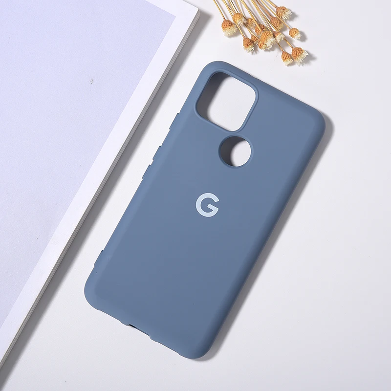 For Google Pixel 5a 4a Case Silky Silicone Soft-Touch Back