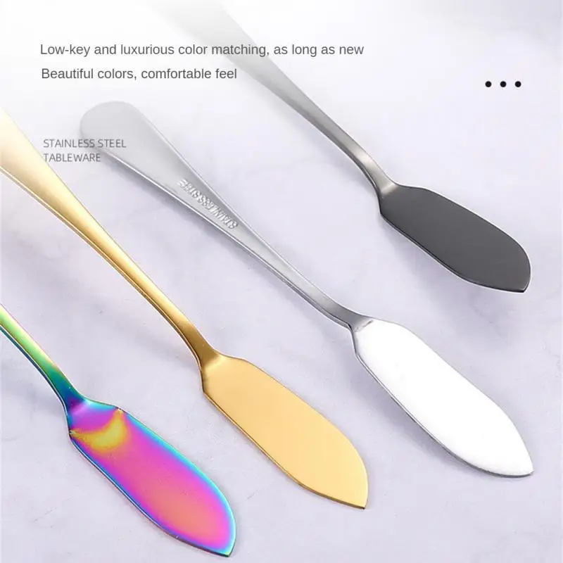 Butter Knife Stainless Steel High Quality Knife Cutlery Toast Wipe Butter Cream Jam Smear Bread Cheese Cutter Home Kitchen Tools