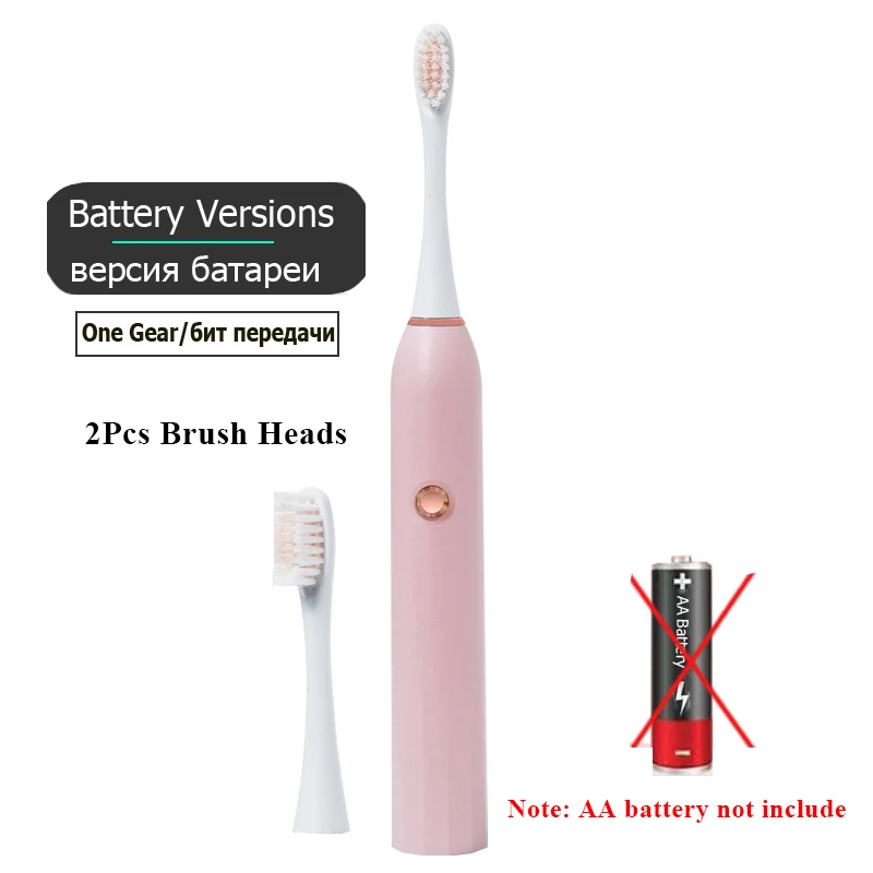 thumbnail image 1 of Cepillo de Dientes Eléctrico Recargable Blanco Negro Sónico Elimina Sarro Higiene Bucal IPX7 Impermeable con Cabezal de Repuesto Regalo Aldult, 1 of 5
