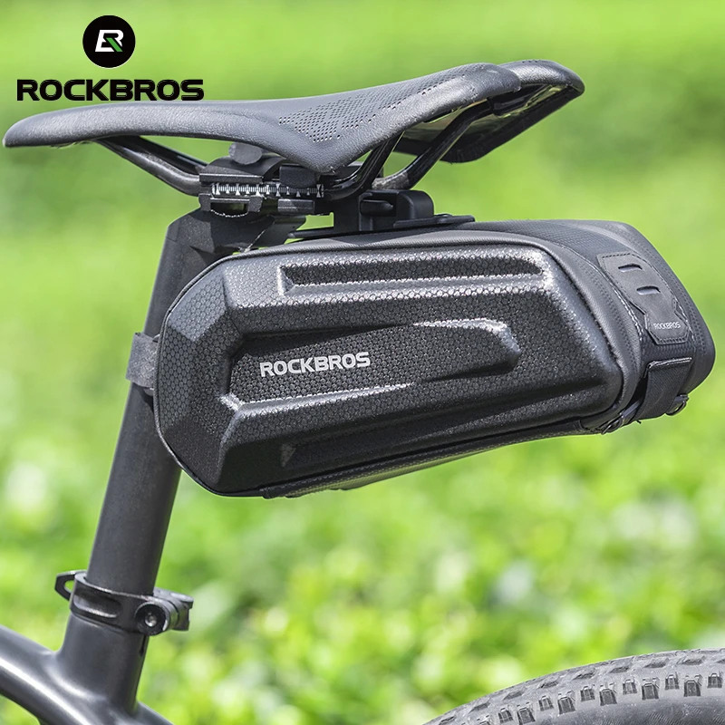 ROCKBROS1.7L trasera impermeable para bicicleta, tija de sillín de liberación rápida, a prueba de golpes, doble cremallera, accesorios|Maletas cestas de bicicleta| - AliExpress