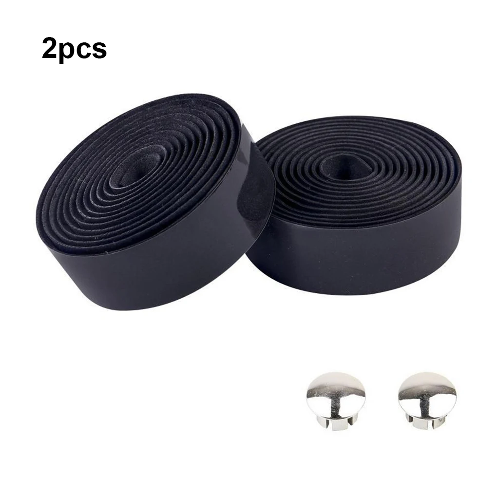 Road Bike Handle Bar Tape Bar-plug Anti-skid Cycling Damping Grips Wraps Rubber Foam Breathable Tapes Yellow For bike handlebar tape